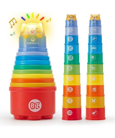 Stacking Cups Baby Toys 12-18 Months Stacking Learning Toddler Toys Age 1-2 Numbers Shapes Patterns Montessori Toys for 1 Yea...