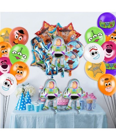 Toy Inspired Story Party Decorations Balloons 36PCS Toy Inspired Story Birthday Party Balloons Set Buzz -Light-Year Woody Par...