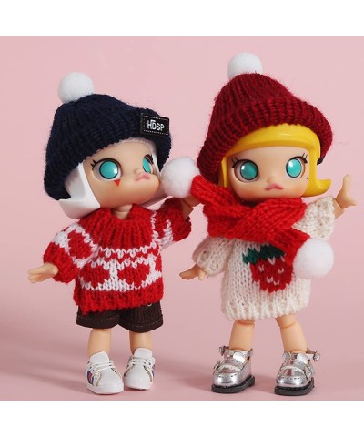 Sweater for OB11 Molly body9 GSC 1/8 1/12 BJD Doll Clothes New Year Christmas Dolls Accessories (Multicolor6) $16.93 Doll Acc...