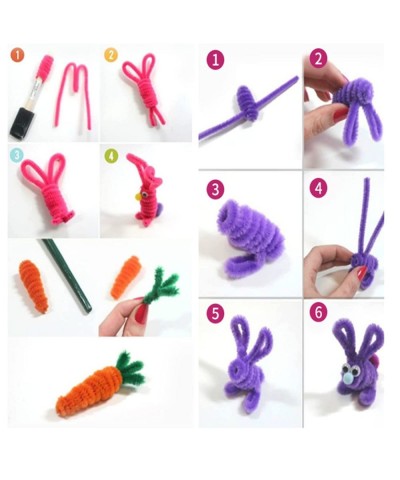 100 Pcs 10 Colors Pipe Cleaners Pipe Cleaners Craft Chenille Stems Craft DIY Art Decorations Creative Fun School Projects Fes...