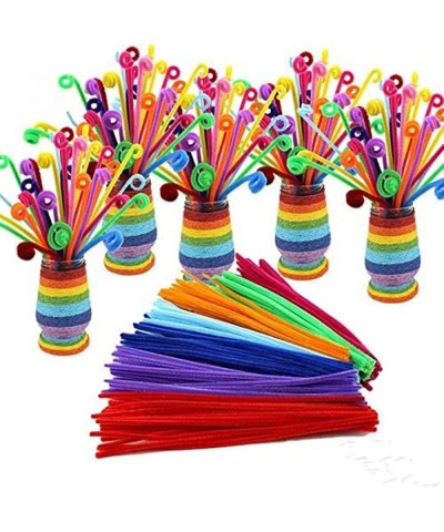 100 Pcs 10 Colors Pipe Cleaners Pipe Cleaners Craft Chenille Stems Craft DIY Art Decorations Creative Fun School Projects Fes...