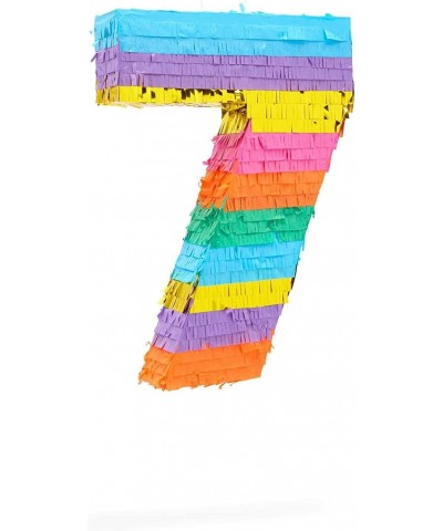 Small Rainbow Number 7 Pinata for Kids 7th Birthday Party Fiesta Decorations (11.8 x 16.75 x 3 In) $39.31 Piñatas