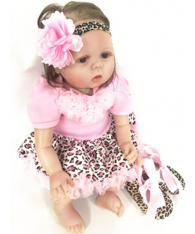 Pink Reborn Baby Dolls Clothes for 20-23 Inches Handmade Cotton Reborn Doll Baby Girl Clothing 3 Pieces Set $33.19 Doll Acces...