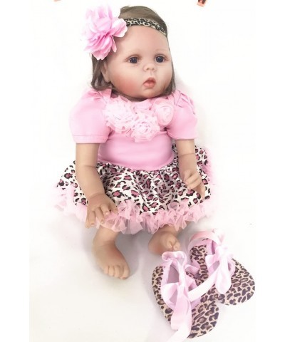 Pink Reborn Baby Dolls Clothes for 20-23 Inches Handmade Cotton Reborn Doll Baby Girl Clothing 3 Pieces Set $33.19 Doll Acces...