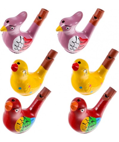 Ceramic Water Whistles Bird Noise Makers Whistles Mini Bird Whistles Toy Ceramic Bird Noise Makers for Kids Party Favors 6Pcs...