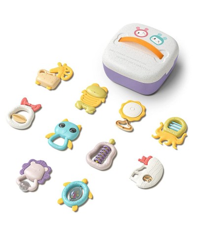 10pcs Baby Rattle with Storage Box Grab and Spin Baby Toys Newborn Toys for 0 3 6 9 12 Months Infant Toys for Girls&Boys $33....