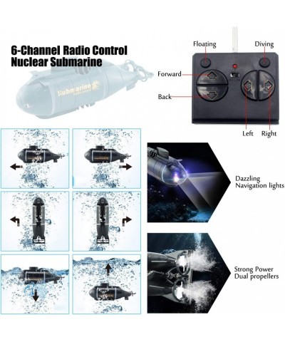 Mini Remote Control Nuclear Submarine Toy RC Boat Electronic Water Kids Birthday Gifts (Blue) $48.60 Remote & App Controlled ...