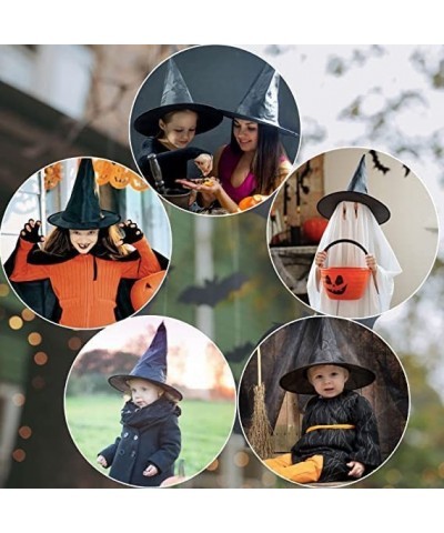 10 Pieces Halloween Witch Hat Wizard Hat Halloween Costume Accessory for Holiday Halloween Christmas Party Black $16.06 Kids'...