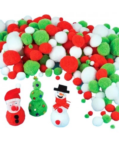 EX6682 Christmas Pom Poms - Pack of 210 Ideal for Kids' Arts and Crafts Gifts Keepsakes $16.49 Kids' Drawing & Writing Boards