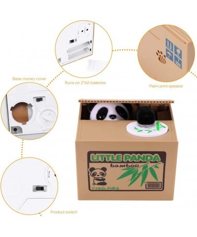 Stealing Piggy Bank Automatic Stole Coin Piggy Bank Money Saving Box Coin Bank (Panda) $25.48 Kids' Money Banks