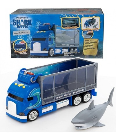 Discovery - Rescue Transport Truck Toy Playset for Kids Includes Moving Toy Truck with Lights and Sounds Great White Shark Ta...