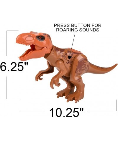 Roaring T-rex Dinosaur Toy for Kids Build Your Own Dinosaur Block Figure Features Sounds and Includes Assembly Instructions D...