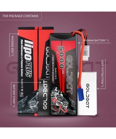 5000mAh 3S 11.1V 50C LiPo RC Battery Pack Hard Case with EC5 Connector for E-maxx Axial RC Car Truck Buggy Truggy (1 Pack) $4...