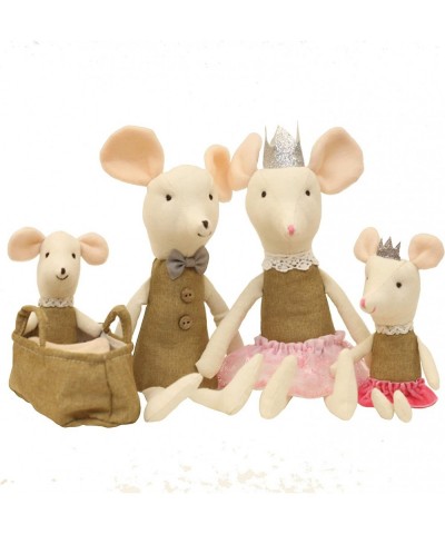 Mouse Family Dolls Stuffed Animal Toy Birthday Gift Mini Plush Toy Brown $81.73 Stuffed Animals & Teddy Bears