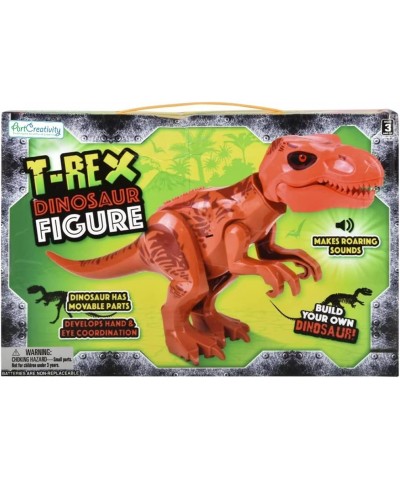 Roaring T-rex Dinosaur Toy for Kids Build Your Own Dinosaur Block Figure Features Sounds and Includes Assembly Instructions D...