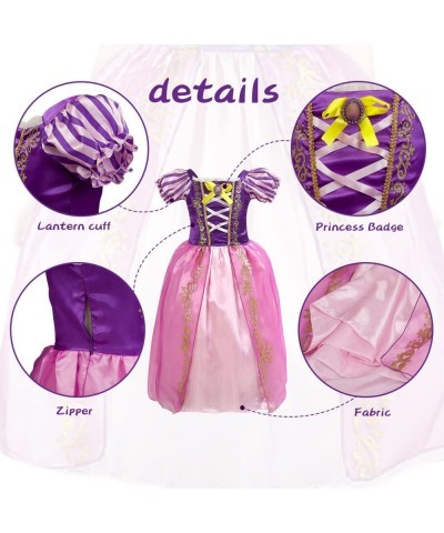 TPMG Princess Rapunzel Dress Tiara for Girls 3T-8Y Kids Halloween Costume Tangled Dress Up Clothes Pretend Play Birthday $31....