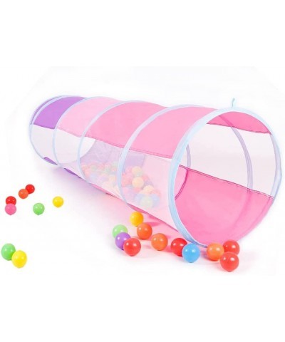 Kids Play Tunnel 5-ft Pop Up Crawling Tunnel Toy Tent for Toddlers Girls Boys Cat or Dogs Indoor and Outdoor Toys or Gifts (P...