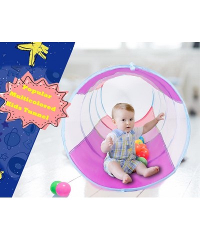 Kids Play Tunnel 5-ft Pop Up Crawling Tunnel Toy Tent for Toddlers Girls Boys Cat or Dogs Indoor and Outdoor Toys or Gifts (P...