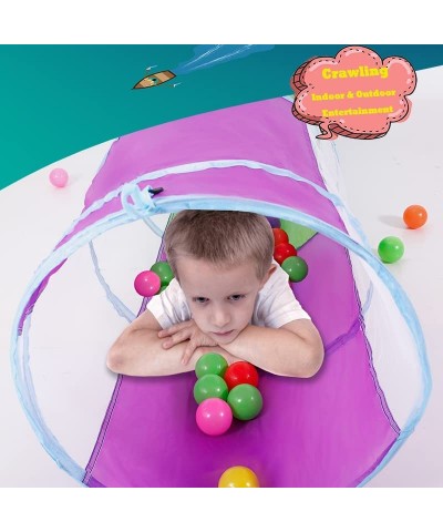 Kids Play Tunnel 5-ft Pop Up Crawling Tunnel Toy Tent for Toddlers Girls Boys Cat or Dogs Indoor and Outdoor Toys or Gifts (P...