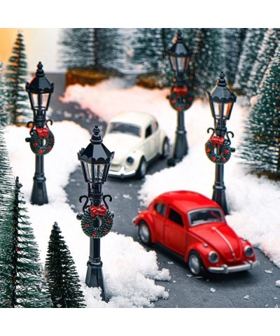 Christmas Village Accessories Christmas Mini Street Light Models Street Miniature Lamp Post Christmas Dollhouse Small Street ...