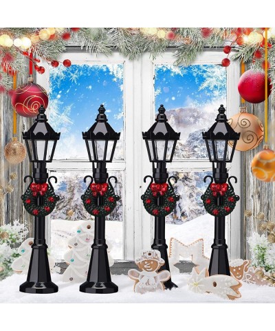 Christmas Village Accessories Christmas Mini Street Light Models Street Miniature Lamp Post Christmas Dollhouse Small Street ...