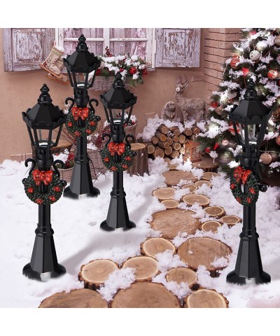 Christmas Village Accessories Christmas Mini Street Light Models Street Miniature Lamp Post Christmas Dollhouse Small Street ...