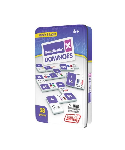 Dominoes Multiplication White 7.8 H x 4.7 L x 1.5 W $18.57 Domino & Tile Games