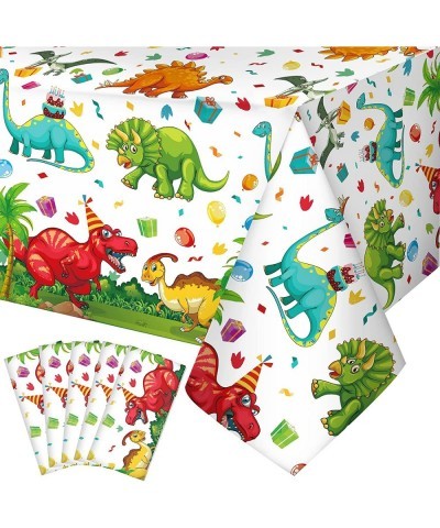 Dinosaur Tablecloth Dinosaur Party Table Cover Disposable Plastic Waterproof Dino Print Table Cloth for Birthday Party Suppli...