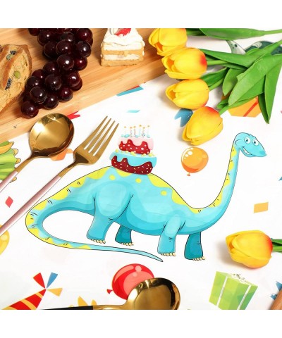 Dinosaur Tablecloth Dinosaur Party Table Cover Disposable Plastic Waterproof Dino Print Table Cloth for Birthday Party Suppli...