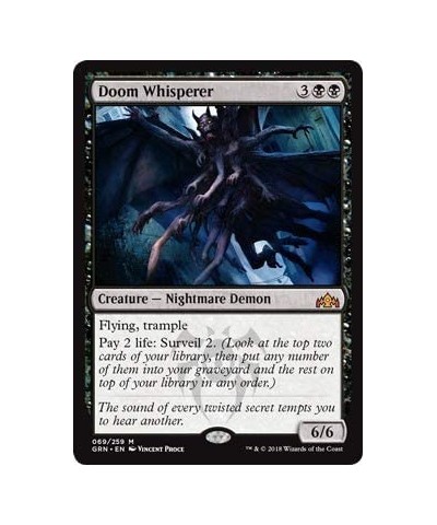 Doom Whisperer (069/259) - Guilds of Ravnica $16.40 Magic Kits & Accessories