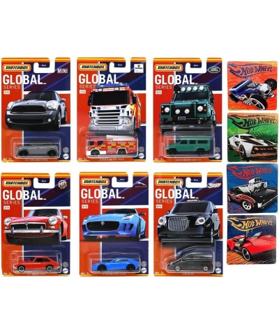 Set of 6 Matchbox Global Series Theme Car Set Scania Fire Truck Landrover MGB Coupe Jaguar F-Type Vehicles Action Toy Collect...