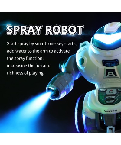 Kid Robot Toys for Boys Girls Dancing Singing Walking Talking Sliding Robot with Colorful LED and Spray Electronic Toys Inter...