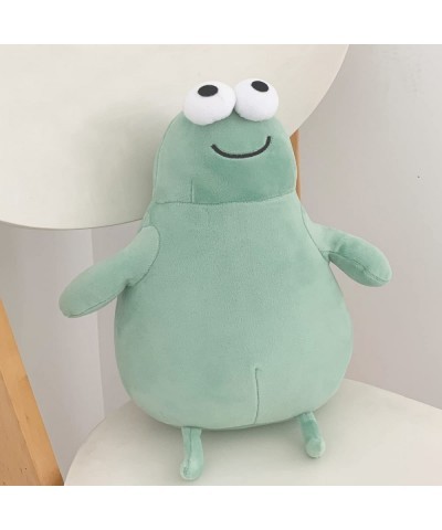 Cute Fat Frog Stuffed Animal Plushie Chubby Frog Plush Pillow Soft Green Frog Plush Toy Funny Simulation Doll Adorable Gift f...