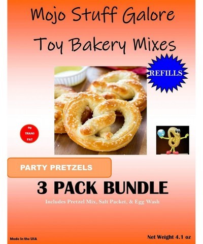 Mojo's Children's Easy to Bake Oven Mixes | Play Toy Oven 2 Pack Refill | Pretzel Ultimate EZ Cooking Baking Supplies | Pretz...