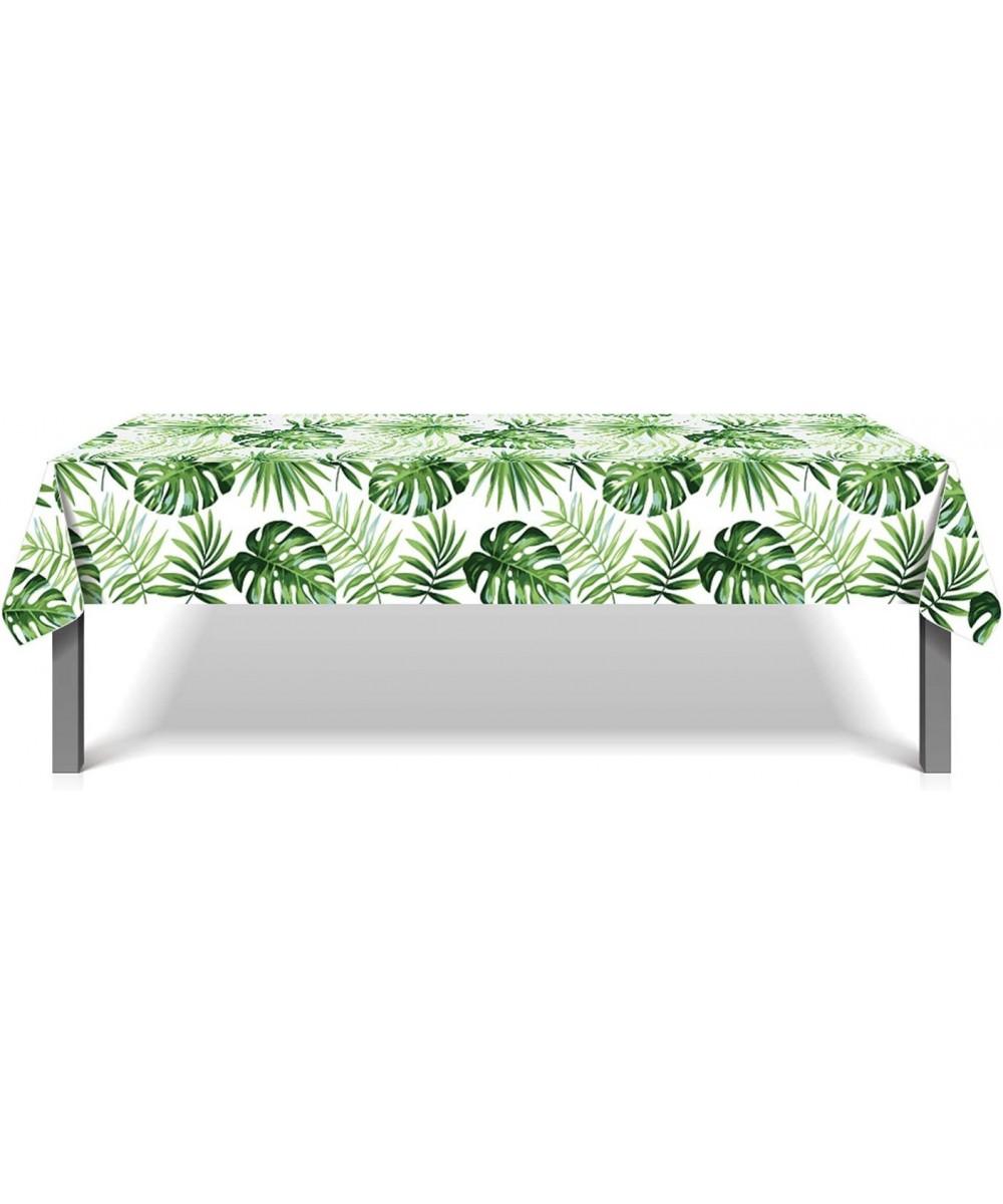 Hawaiian Luau Table Covers 3 Pack Hawaiian Luau Tablecloths Disposable Plastic Rectangular Table Coverings Aloha Tropical Pal...