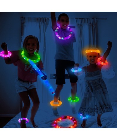 12 PCS Light up Pop Tubes Glow Sticks Necklaces & Bracelets Party Pack Valentines Day Classroom Treats Prizes Toys Gifts Glow...