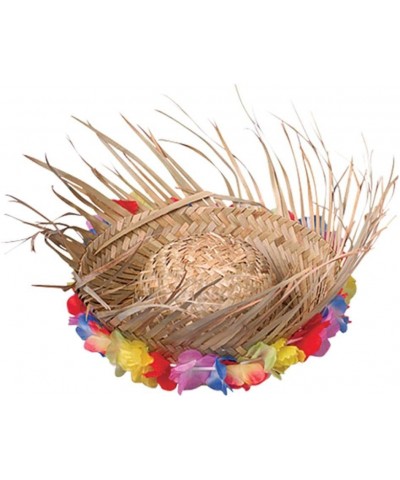 Natural Woven Beachcomber Hat with Lei Tan One Size fits Most (SS-UST-H248) $25.57 Kids' Dress-Up Accessories