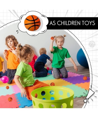 30 Pcs Mini Basketballs 1.18 Inch Mini Basketball Stress Balls Basketball Favors Tiny Foam Basketballs Small Soft Mini Foam S...