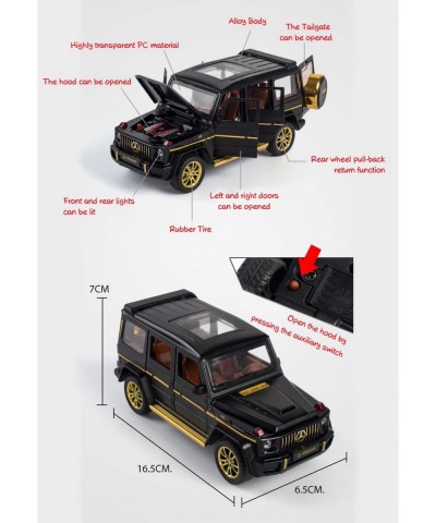 Alloy Collectible Black Benz G63 AMG Toy Vehicle Pull Back Die-Cast Car Model with Lights and Sound $44.35 Kids' Play Cars & ...