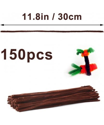 150 Pieces Dark Brown Pipe Cleaners Pipe Cleaners Chenille Stem Craft Pipe Cleaners Art Pipe Cleaners Pipe Cleaners Bulk for ...