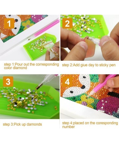 Diamond Painting for Kids with Wooden Frame Arts and Crafts for Kids Girls & Boys Easy Craft Kits Art Set Diamond Painting Ki...