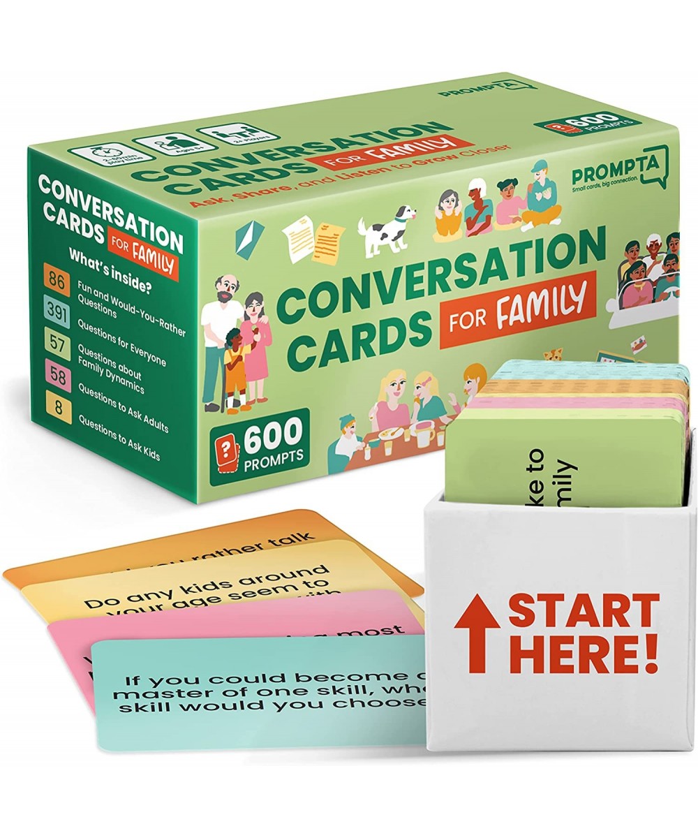 Conversation Cards for Families – Fun Card Games for Families – Get to Know Your Family with Conversation Starters Family Tim...