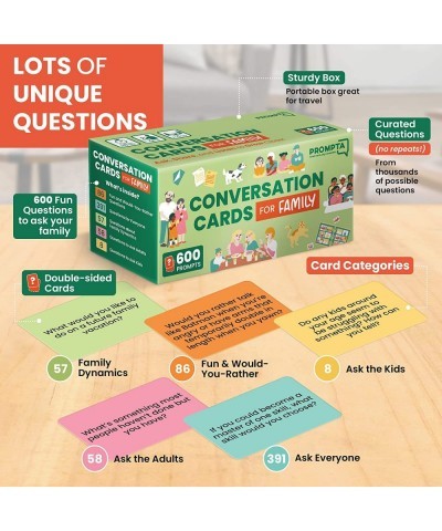 Conversation Cards for Families – Fun Card Games for Families – Get to Know Your Family with Conversation Starters Family Tim...