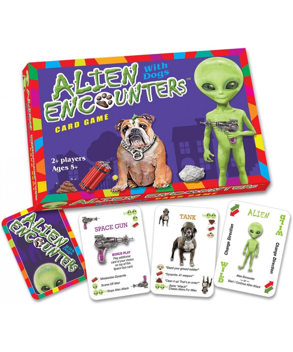 Alien Encounters with Dogs Card Game - Hilarious - Families Parties Children - Help Neighborhood Dogs in Warding Off an Alien...