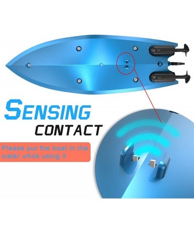 RC Boat for Kids Pool Lake Mini Remote Control Boat for Kids Age 3+ Beginner 2.4Ghz Rechargeable Controlled Boats Watercraft ...