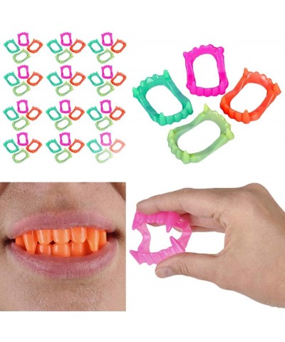 Halloween Teeth Neon Fangs Teeth Costume Funny Halloween Dress-Up Pretend Play Decoration (48-Pack) $18.47 Gags & Practical J...