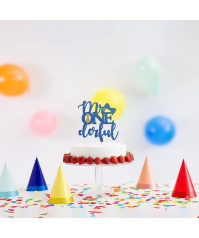 Mr. Onederful Cake Topper First Birthday Party Decroations Happy 1st Birthday $15.32 Kids' Party Decorations