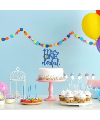 Mr. Onederful Cake Topper First Birthday Party Decroations Happy 1st Birthday $15.32 Kids' Party Decorations