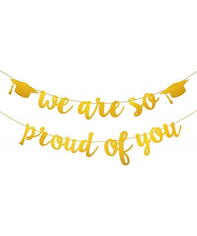 Golden Banner for Graduation Party/Grad Party Decorations- We are So Proud of You $14.45 Kids' Party Decorations