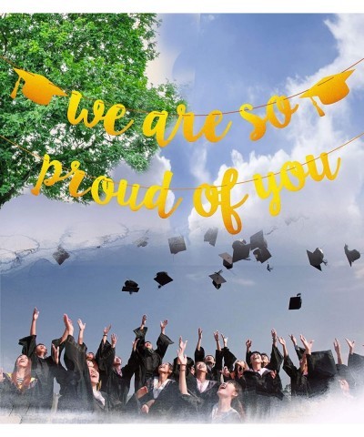 Golden Banner for Graduation Party/Grad Party Decorations- We are So Proud of You $14.45 Kids' Party Decorations